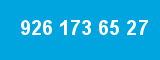 926 173 65 27 926 173 65 27